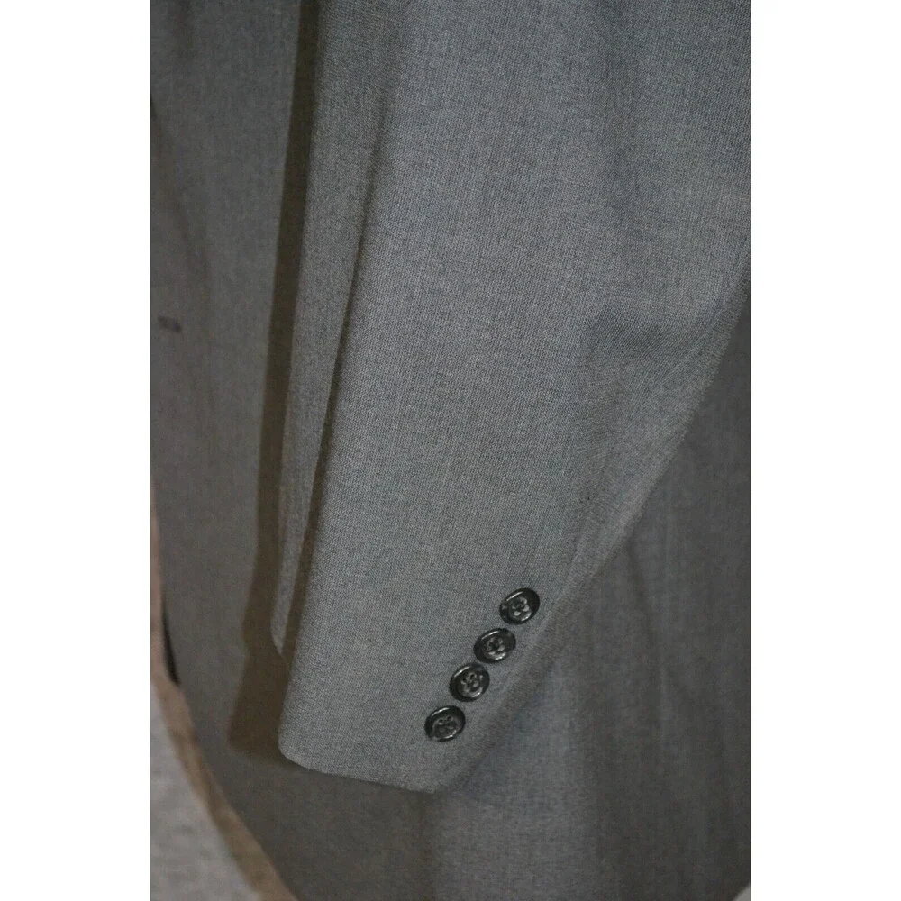 Vtg 1993 Oxxford Clothes Mens Blazer Gray‎ 46R men's Sports Coat Suit Jacket